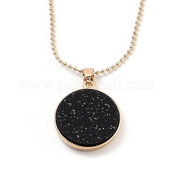 Alloy Rhinestone Pendant Necklaces&nbsp;NJEW-H306-A07-G