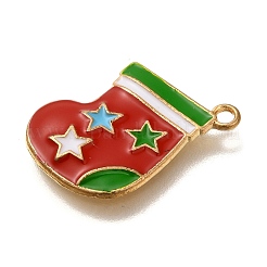 Christmas Theme Alloy Enamel Pendants&nbsp;FIND-I040-01B