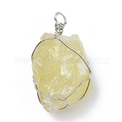 Natural Citrine Pendants&nbsp;G-Q993-01