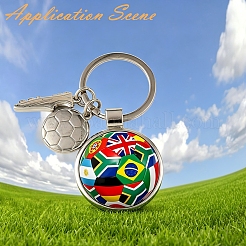 Football Alloy Sublimation Blanks Keychains&nbsp;AL-CBAF9A1-02P-04