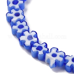 Handmade Millefiori Lampwork Beads Strands&nbsp;LAMP-G164-01B