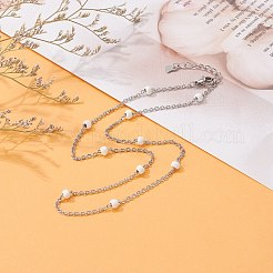 304 Stainless Steel Cable Chain Necklaces&nbsp;NJEW-JN03629-02