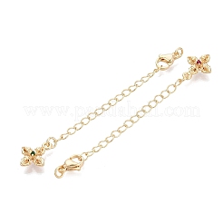Brass Curb Chain Extender&nbsp;KK-P354-05G
