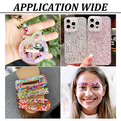 5 Bags 5 Styles Plastic Nail Art Glitter Sequins&nbsp;MRMJ-TA0001-32