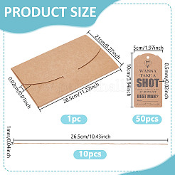 10Pcs Wanna Take A Shot At Being My Groomsmen Proposal Cards Bottle Tags&nbsp;AJEW-NB0006-71
