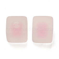Frosted Acrylic European Beads&nbsp;OACR-G012-14C