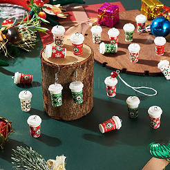 20Pcs 5 Styles Christmas Silicone Pendants&nbsp;SIL-BG0001-02