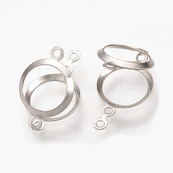Tarnish Resistant 304 Stainless Steel Open Back Bezel&nbsp;X-STAS-Q223-12A