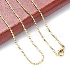 Ion Plating(IP) 304 Stainless Steel Snake Chains Necklaces&nbsp;NJEW-O058-22G
