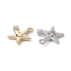 4Pcs 2 Colors Rack Plating Alloy Rhinestone Pendants&nbsp;FIND-YW0003-59