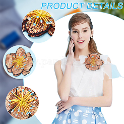 3D Flower Sequin Patches&nbsp;PATC-WH0012-01A