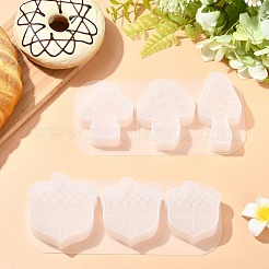 2 pcs 2 Styles Mushroom & Pinecone Shaped Candle Ornament Silicone Molds&nbsp;ST-CJ0007-88