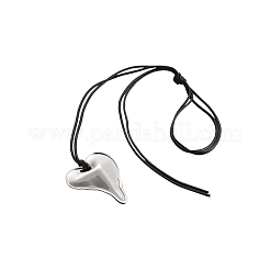 304 Stainless Steel Heart Pendant Necklaces&nbsp;NJEW-OY002-53P