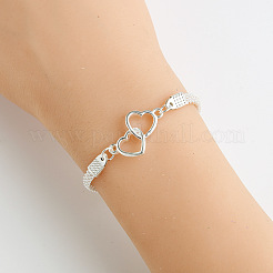 Double Heart Alloy Link Bracelets&nbsp;FS-WGC61CE-02