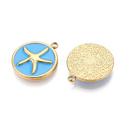 304 Stainless Steel Enamel Pendants&nbsp;STAS-T068-19A