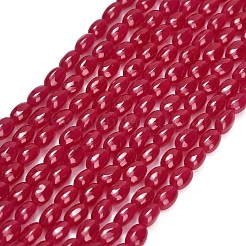 Lab Grown Red Corundum Beads Strands&nbsp;GG-CBAC488-02B