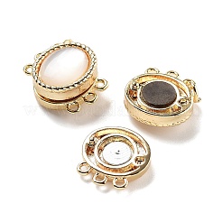 Brass Magnetic Clasps&nbsp;KK-C066-11G-01