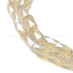 Electroplate Glass Beads Strands&nbsp;GLAA-P068-PL01