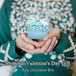 Bowknot Cardboard Paper Ring Gift Storage Boxes&nbsp;CON-TAC0001-16E