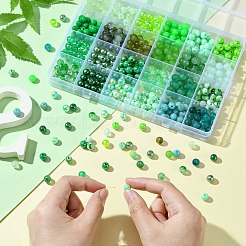 DIY Green Series Necklace & Bracelet Making Kits&nbsp;DIY-CJ0001-77