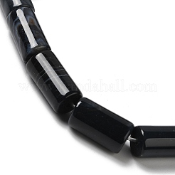Natural Black Agate Beads Strands&nbsp;G-H295-E01-01