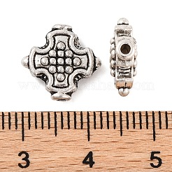 Cross Tibetan Style Alloy Beads&nbsp;X-TIBEB-ZN-3284-AS-RS