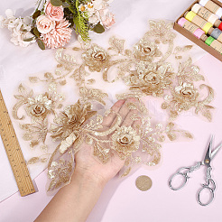 2Pcs Polyester Lace Embroidery Sewing Fiber&nbsp;DIY-HY0001-45B
