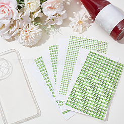 4 Sheets 4 Styles Acrylic Imitation Pearl Stickers Paper Sheets for Craft&nbsp;DIY-SP0002-64C
