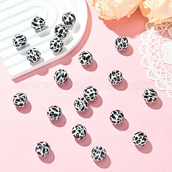 20Pcs Opaque Acrylic Beads&nbsp;MACR-YW0004-37