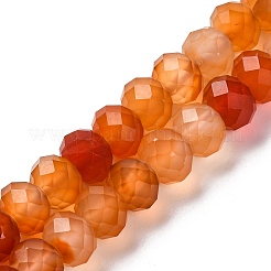 Natural Red Agate(Dyed & Heated) Beads Strands&nbsp;G-K380-A49-07