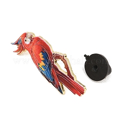 Scarlet Macaw Alloy Lapel Pin Backs for Backpack Clothes&nbsp;JEWB-B041-07