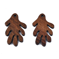 Autumn Theme Natural Walnut Wood Pendants&nbsp;WOOD-N011-002