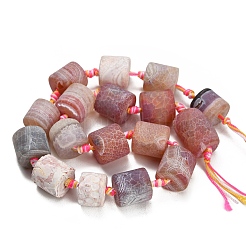 Dyed & Heated Natural Fire Crackle Agate Beads Strands&nbsp;GG-CBAB9C6-K01-01