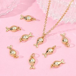SHEGRACE Brass Clear Cubic Zirconia Charms&nbsp;XGRQ3P279-582G