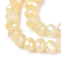 Dyed Crackle Imitation Jade Glass Beads Strands&nbsp;EGLA-Q131-02B-08