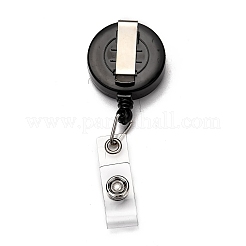 Flat Round ABS Plastic Badge Reel&nbsp;AJEW-I053-37A