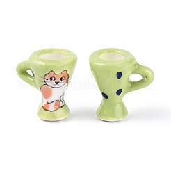 Handmade Porcelain Cat Cup Decoration&nbsp;PORC-T133-61