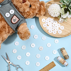 40Pcs 4-Hole Shell Buttons&nbsp;BUTT-ME0001-23