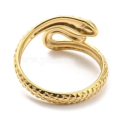 304 Stainless Steel Open Cuff Ring for Women&nbsp;RJEW-C016-01G
