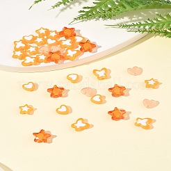 200Pcs 5 Styles Transparent Acrylic Beads&nbsp;TACR-FS0001-54C