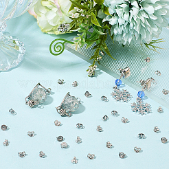 40 Pairs 925 Sterling Silver Ear Nuts&nbsp;STER-BBC0008-63
