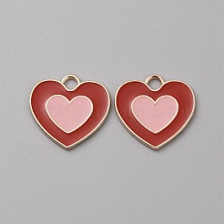Alloy Enamel Pendants&nbsp;ENAM-WH0058-022C
