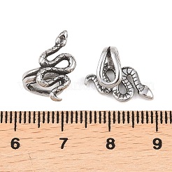 Snake 316 Stainless Steel Non- Piercing Cartilage Earrings&nbsp;AJEW-C044-08A-AS