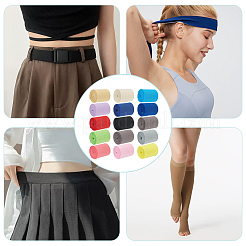 15M 15 Colors Polyester Flat Elastic Band&nbsp;OCOR-BC0005-97