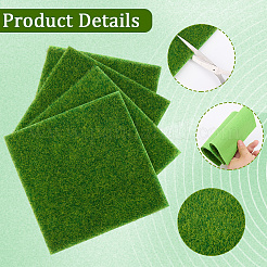 4Pcs Plastic Artificial Grass for Simulation Lawn&nbsp;AJEW-CN0004-67