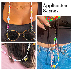 80Pcs 8 Colors Opaque Acrylic Beads&nbsp;OACR-TA0001-23