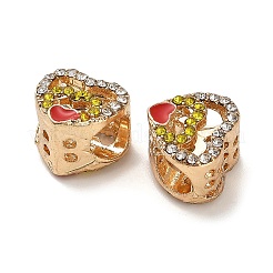Alloy Enamel European Beads&nbsp;FIND-Q115-10G