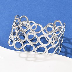 304 Stainless Steel Cuff Bangles for Women&nbsp;BJEW-G757-11P