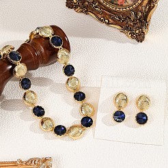 Alloy & Acrylic Round Necklaces & Stud Earring Sets for Women&nbsp;FS-WG1D203-01