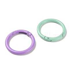 10Pcs Spray Painted Alloy Spring Gate Rings&nbsp;FIND-YW0001-62